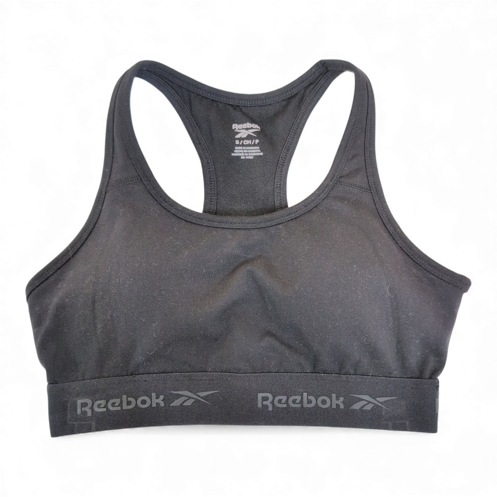 Reebok Black Racerback Sports Bra S